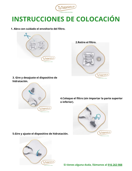 Filtre Humidificateur pour les Masques N5AH, N5H et P2H